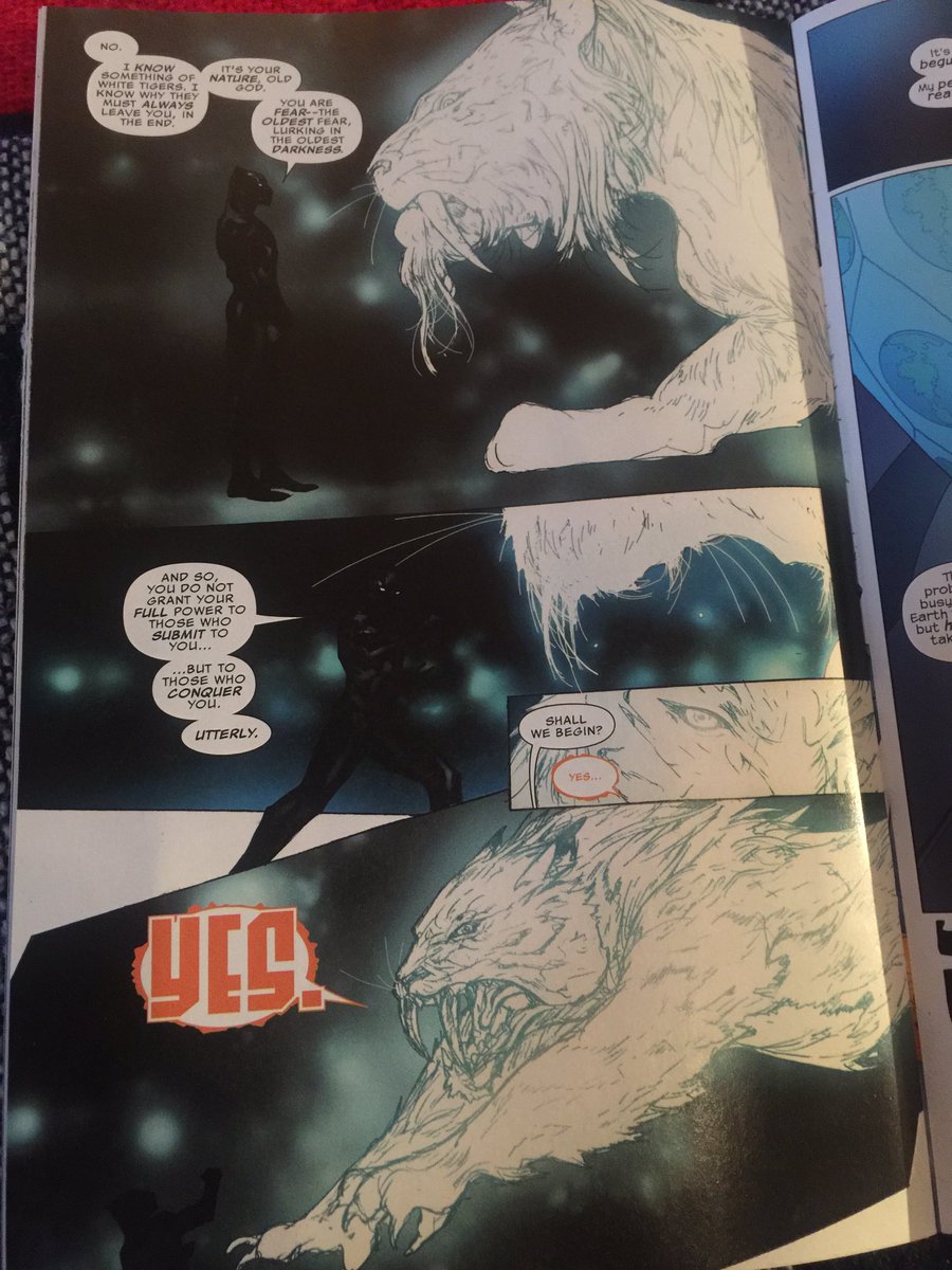 UptownRoamer's tweet photo. #BlackPanther out here fighting gods nshit #BlackPantherSoLit #Ultimates2 https://t.co/ybrw5R4V0w