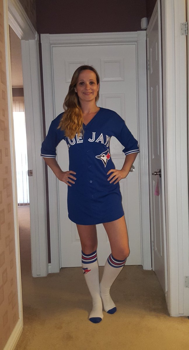 Can't wait until Friday! 5th game of the year but 1st with my new Blue Jays  dress. Just have to add my hat and Jays runners