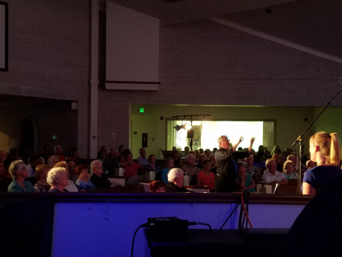 Bemo conducting in front of a packed house here in Fort Myers, FL. #ngtour2k17