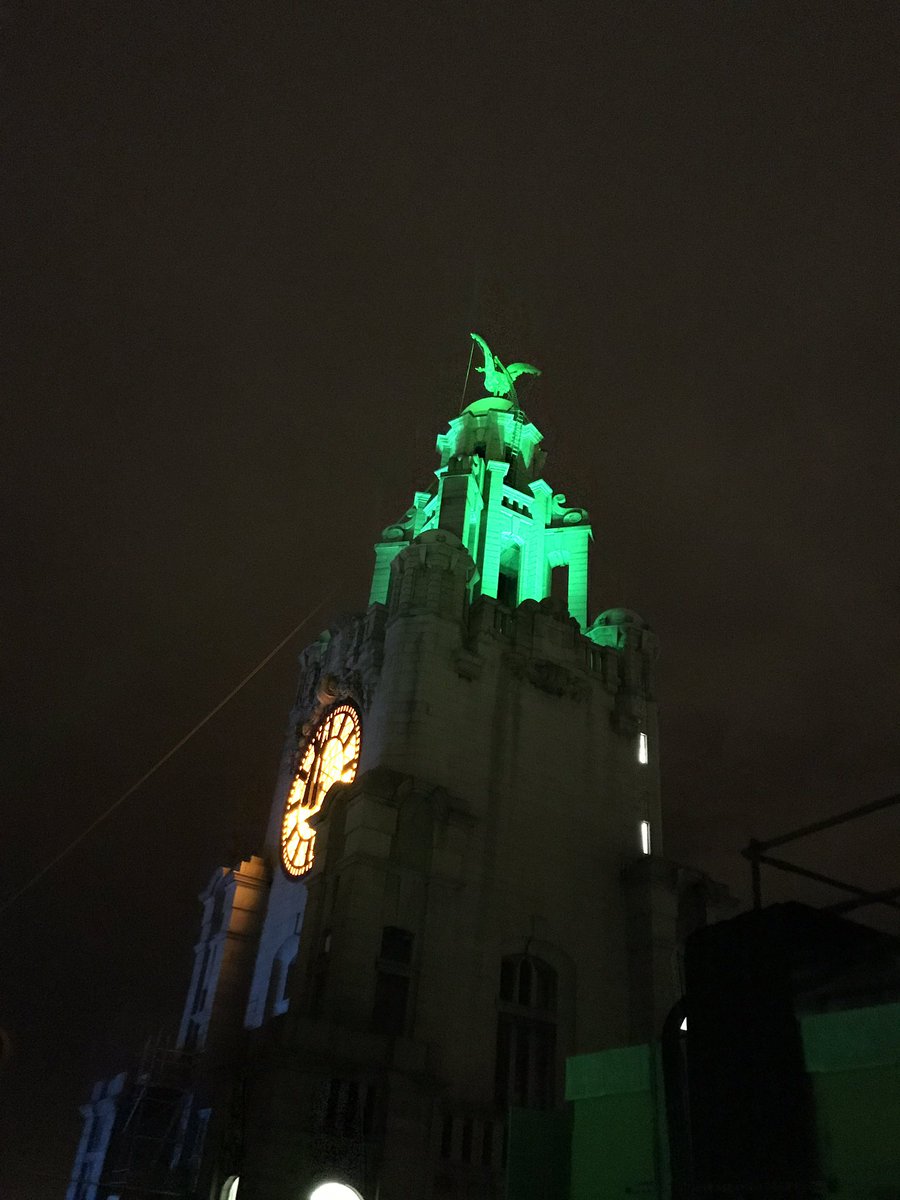 ProudHouseEvent's tweet photo. Our lights on the @RoyalLiver1911 are still shining bright tonight for @LiverpoolPride the city looks amazing from up here! #liverpoolpride https://t.co/YVYAtogfCi