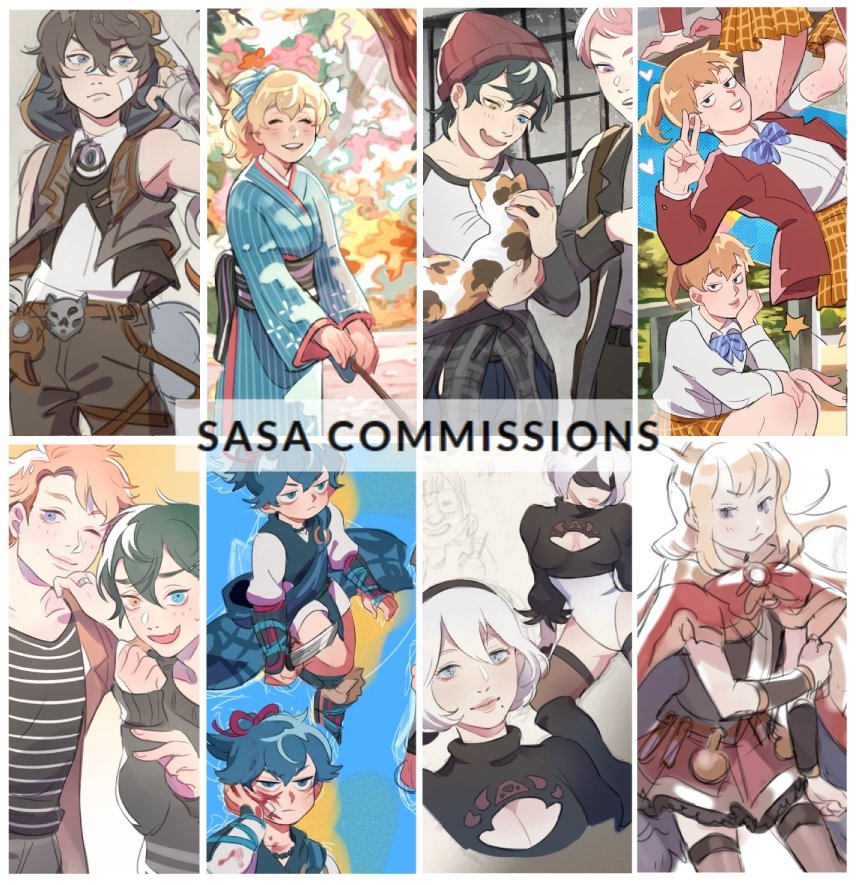 [ RTs ❤️ ] IT'S TIME AGAIN i'll be taking commissions before school starts next month! ⭐ info : https://t.co/YNtGafgNkc 