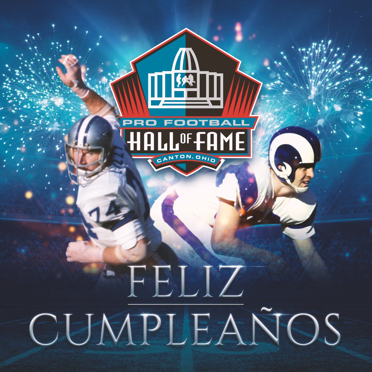 nflmx's tweet photo. ¡Feliz cumpleaños Bob Lilly y Tommy McDonald! Jugadores que comparten día de nacimiento y el @ProFootballHOF. ¿Los reconoces? #NFLBirthdays https://t.co/DWnrnRJOsn