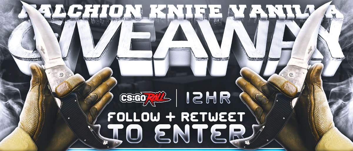 CSGORoll's tweet photo. Falchion Knife | Vanilla

- RT
- Follow
- Enable notifications on CSGORoll
- Play Freespin https://t.co/F7PFQjTYF9

Ends in 12 hours.
GL! https://t.co/30tECKC6jZ