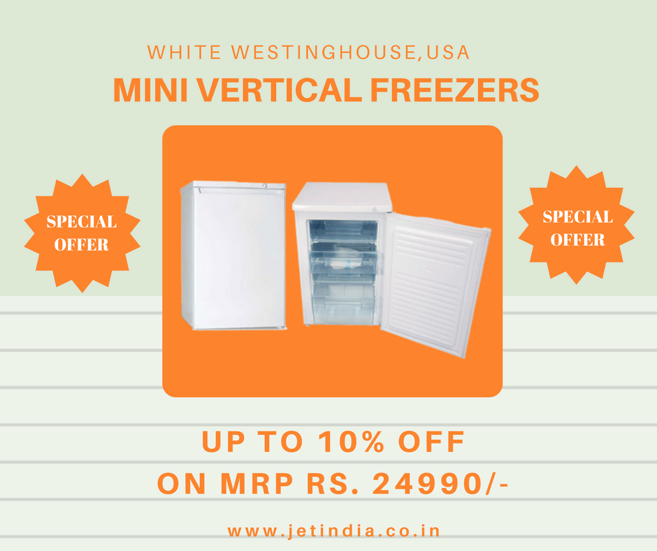 india_jet's tweet photo. Exclusive Special Offer...Up to 10% off on White Westinghouse, USA Vertical Freezer.... #jetindia #Freezer #specialoffer https://t.co/t9N9NG37NN