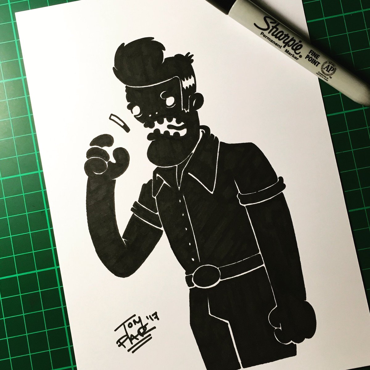 Tom Parsons Greaser Illustration Cartoon Colour Fun Enjoy Happy Doodle Drawing Story Art 2d Characterdesign Sharpie Sharpieart T Co Ofwtepc01z