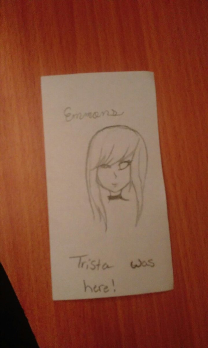 She found my note!!!