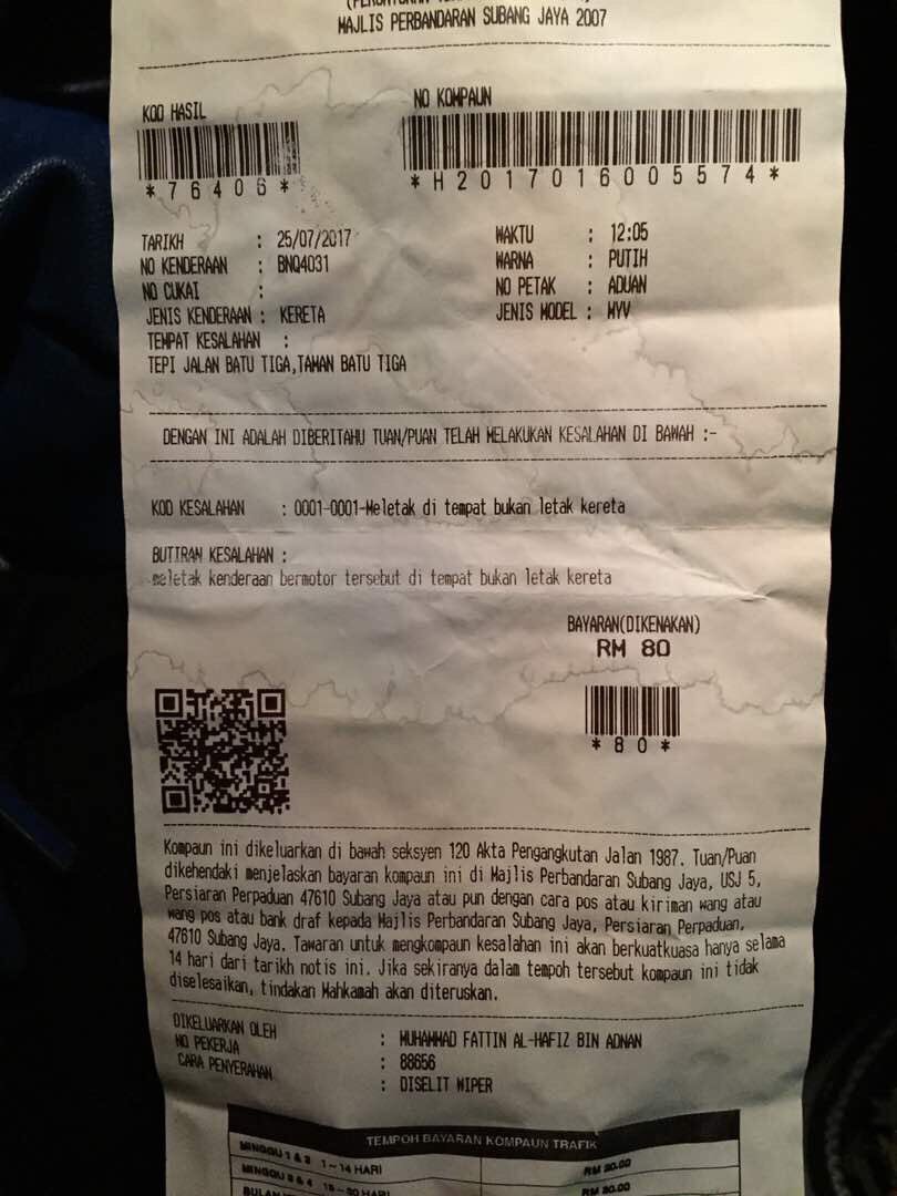 sasi_7's tweet photo. @MPSubangJaya Parking KTM Batu Tiga ditutup.. bila parking tepi jalan dikeluarkn saman.. Please advise where should I park my car then.. https://t.co/FqgokiVcM3
