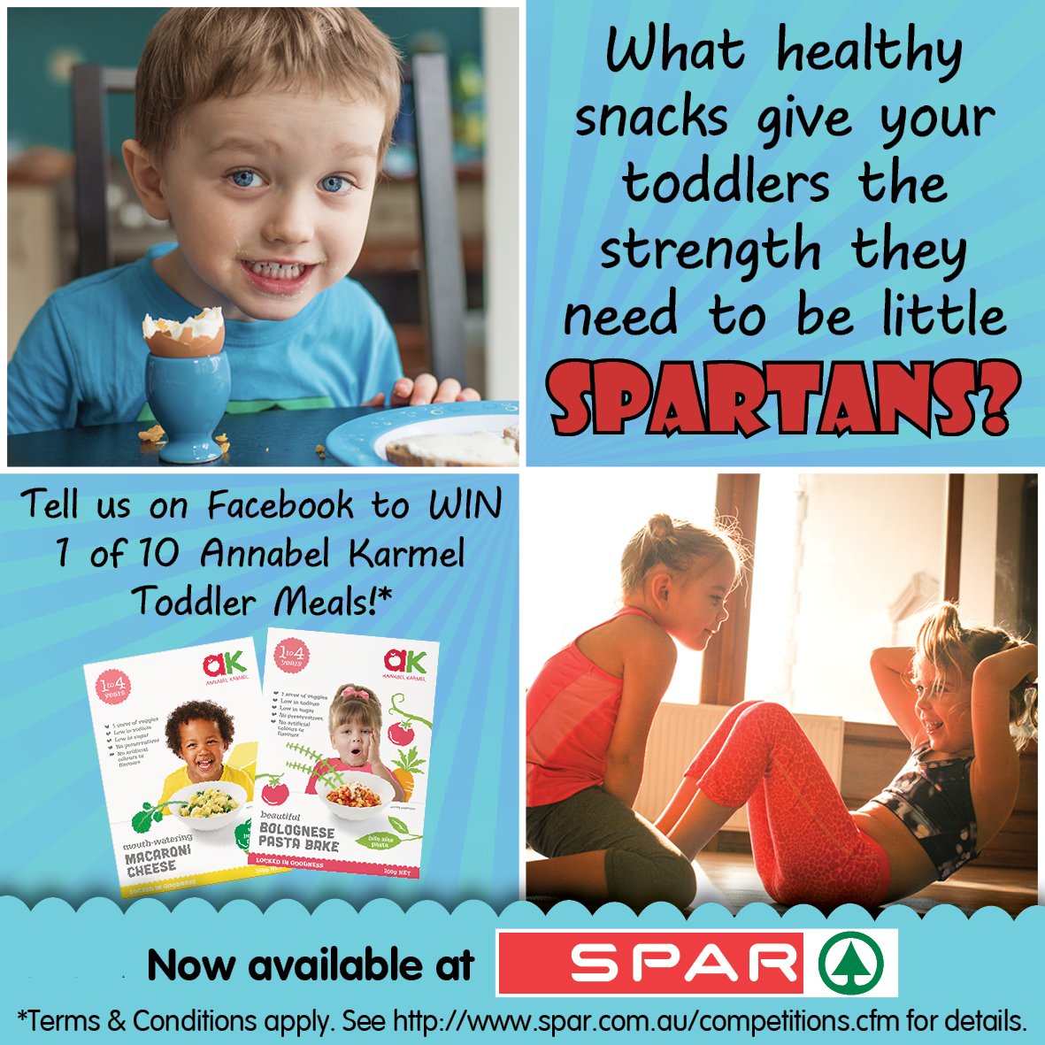 What do YOU feed ur Little SPARtans? Check out our FB page for ur chance to WIN 1 of 10 <a href="/annabelkarmel/">Annabel Karmel</a> Toddler Meals goo.gl/m3aypR