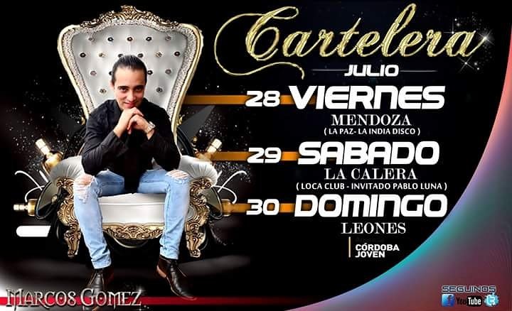 MarcosGomezLB's tweet photo. 🔴🔴🔴CARTELERA DE LA SEMANA !!!! TE ESPERAMOS !
#MGyLaBanda Gira2017Ⓜ https://t.co/xqt7btt5nm