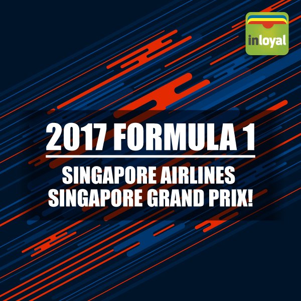 inloyal_app's tweet photo. The race isn’t the only thing to get excited about! Earn 2,500 KrisFlyer miles with every ticket purchased.
#inloyal https://t.co/CK9JYYiHlJ