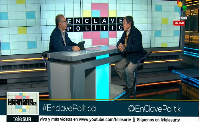 teleSURtv's tweet photo. #AHORA | Pablo Beltrán: Donde hay lucha social y política está el ELN #EnClavePolitica https://t.co/tqMKHfl0b4 https://t.co/svjUtBi0Oa