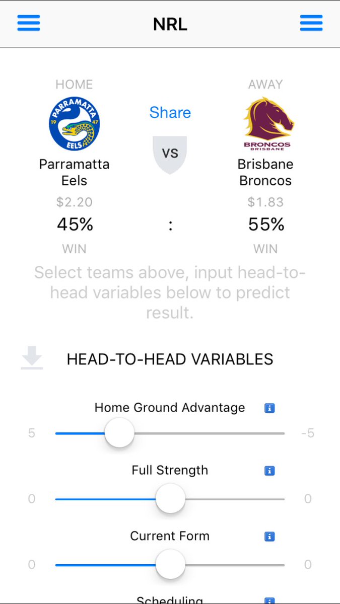 Rugby League Prediction:

Parramatta EELS
Vs
Brisbane BRONCOS

#NRLEelsBroncos