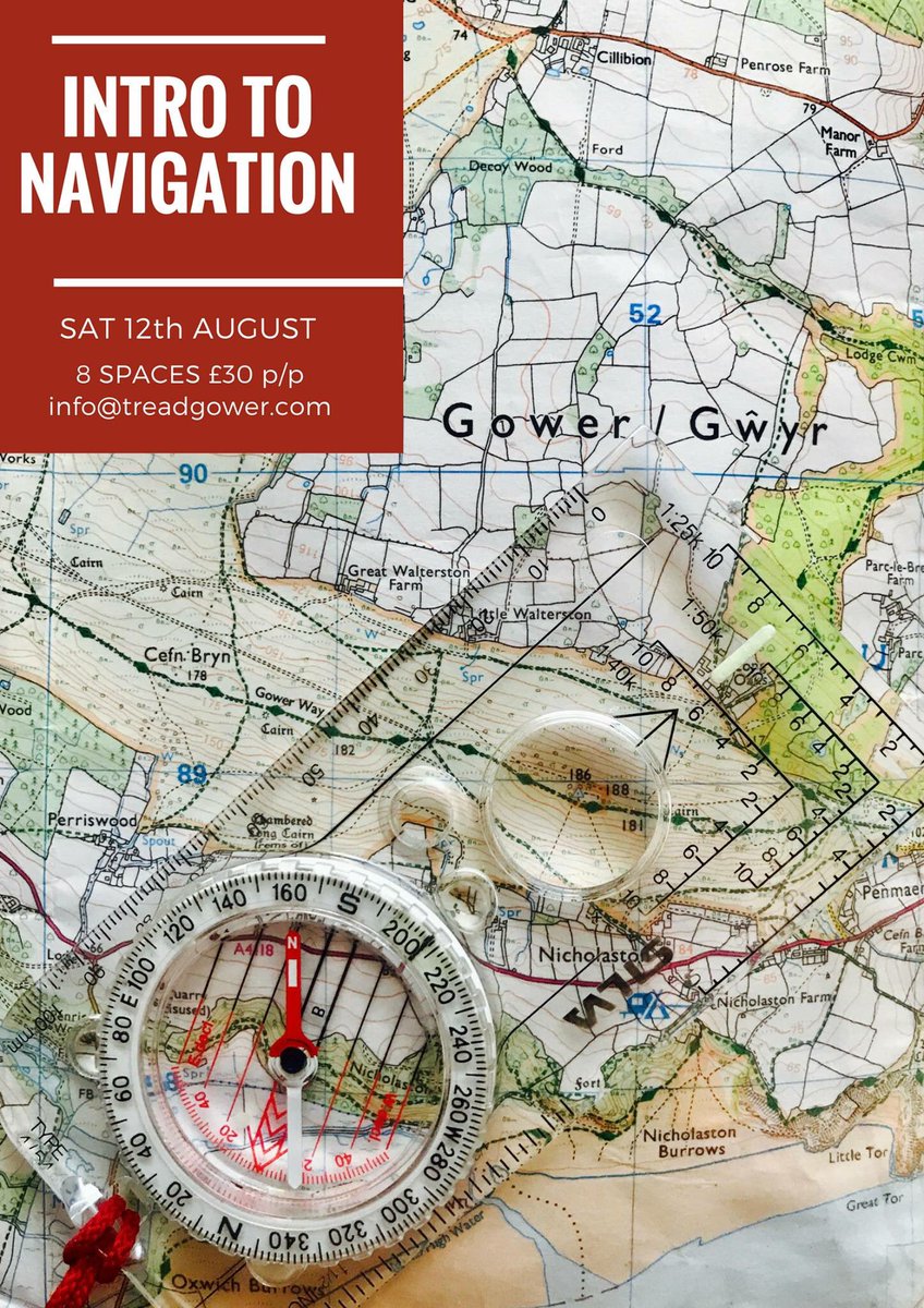 August course for you aspiring navigators. Taking bookings now, spaces going. See you out there. 👍 #walking #gower #wales #ordnancesurvey