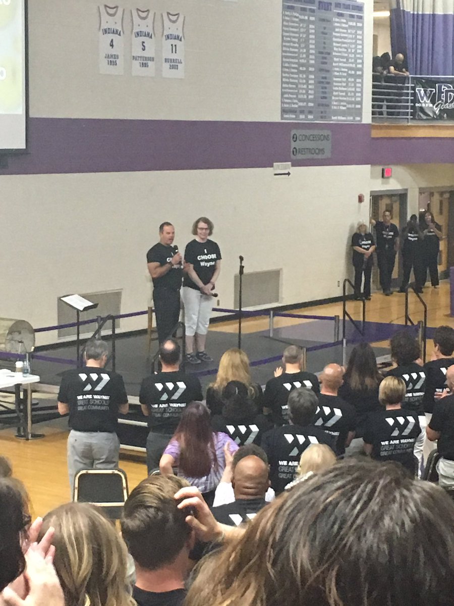 Great 1st day! I'm sooooo excited to be back at Wayne and to be home at SFE!!! #WeAreWayne #sfe