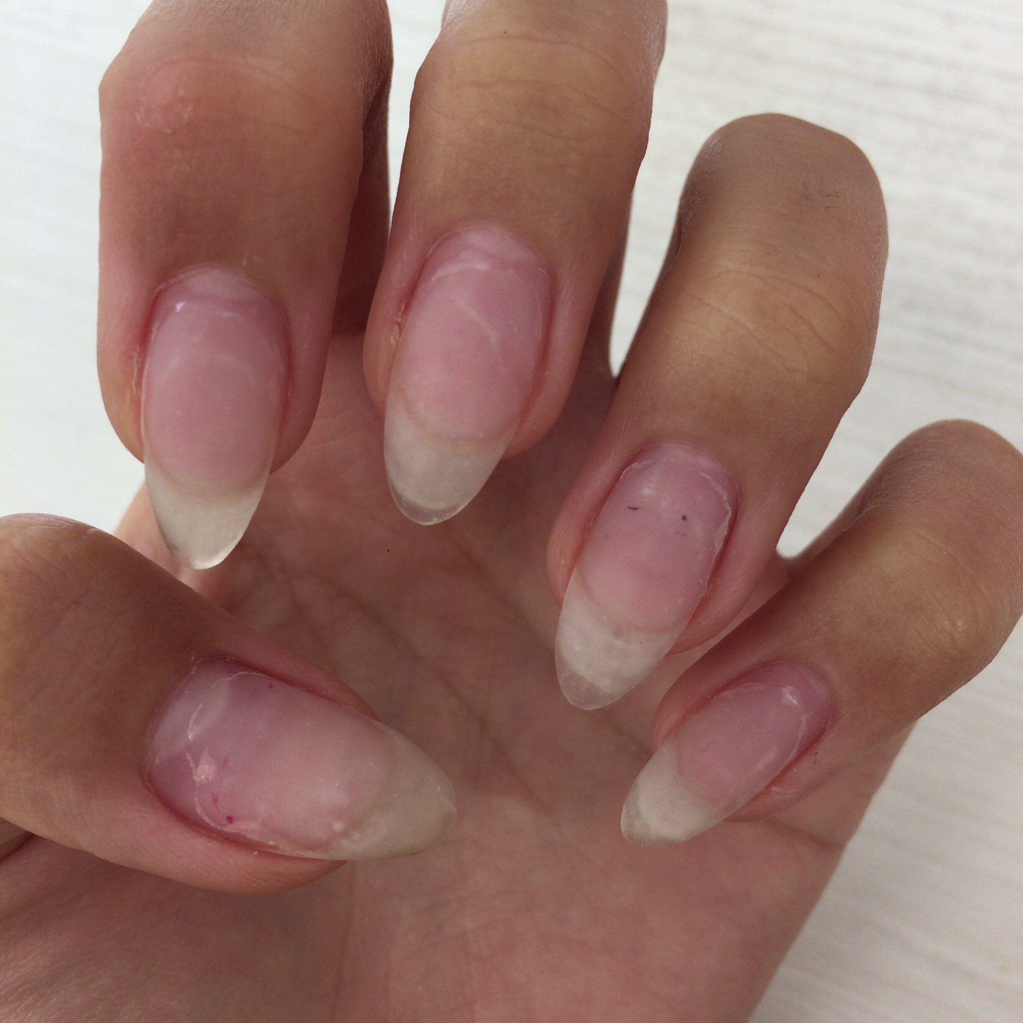 טוויטר さちゃん ネイル垢用 בטוויטר そう言えば ほとんど自爪伸びた 今回カラーしないで爪伸ばすの 重点でジェルやって表面削り そのままにしてたから親指と 人差し指はほぼ伸びて後の 3本は少し短いけど伸びた この調子でとりあえず伸ばして やりたいネイル