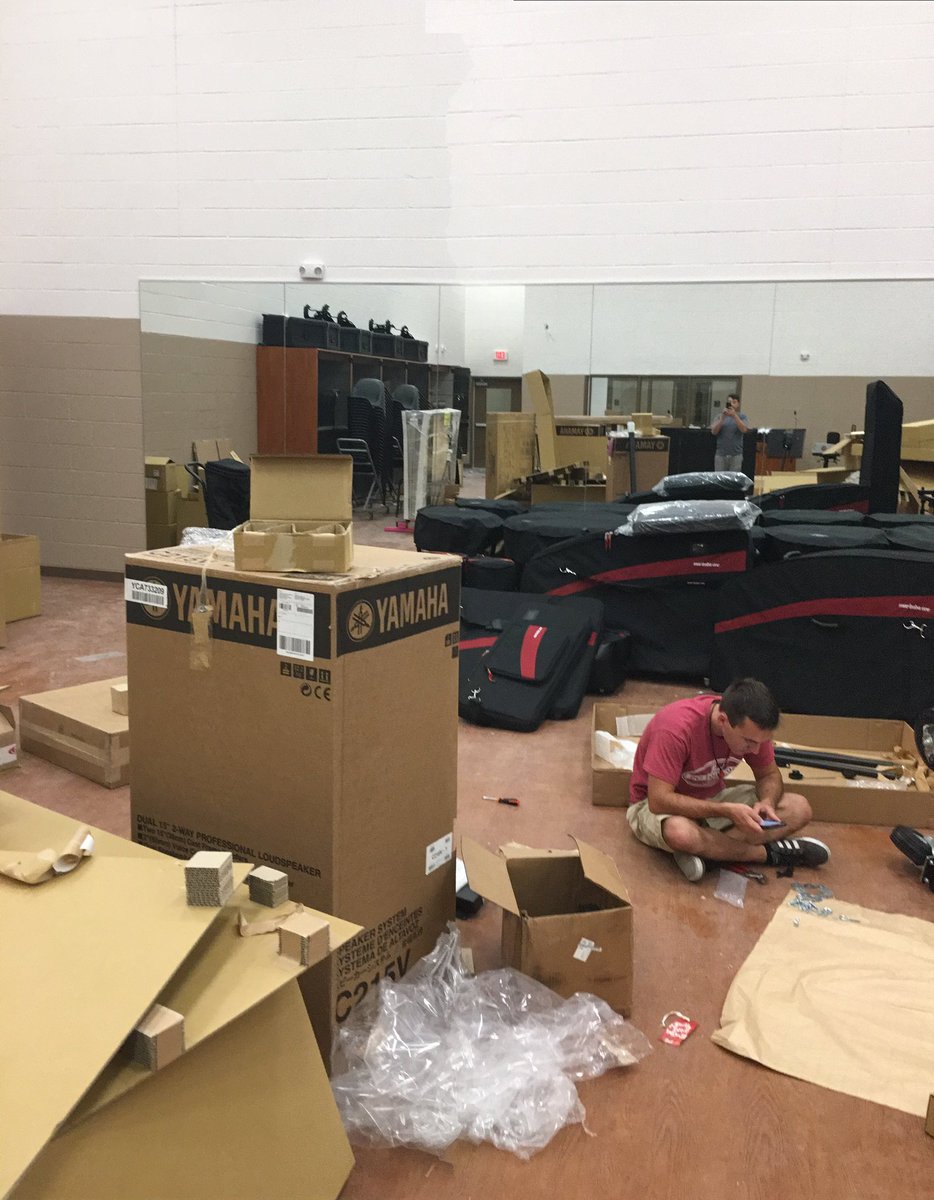 Moving in to our new high school last week!!!