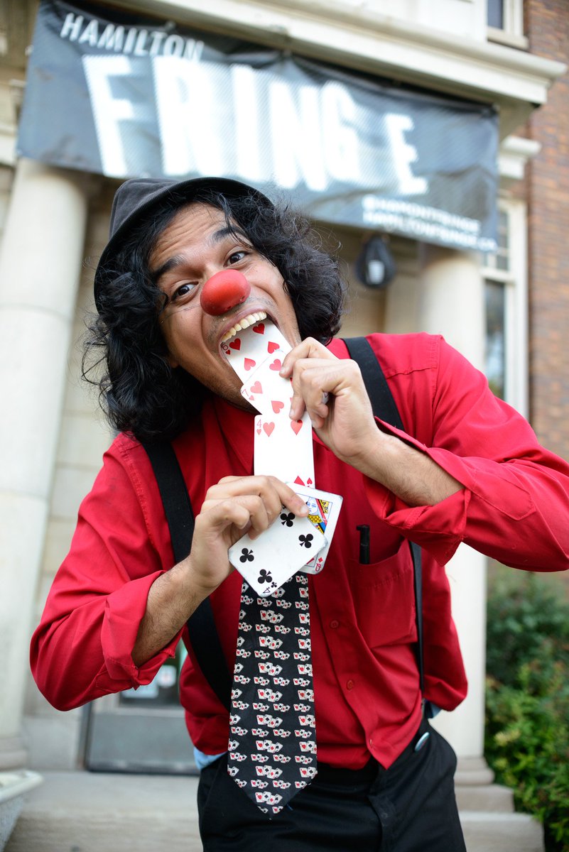 dpnsan's tweet photo. El Diablo of the Cards! @HamOntFringe https://t.co/95IP3FS7TE