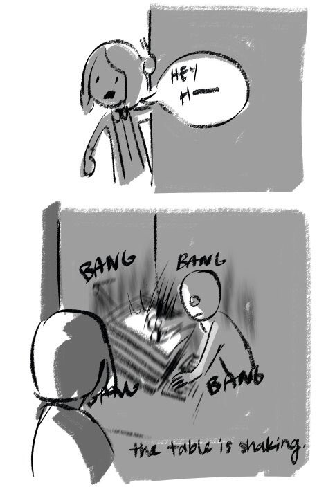 intense drawing 