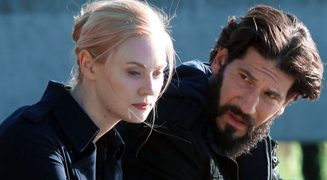 ComicBook's tweet photo. ICYMI: Deborah Ann Woll describes Karen Page &amp; Frank Castle's relationship in #ThePunisher:
https://t.co/DfxjTEVEWL https://t.co/TrTMAUFjhU