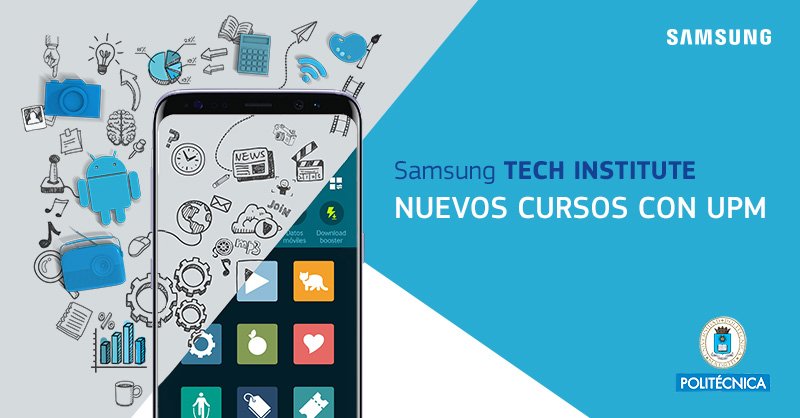 SamsungEspana's tweet photo. Te preparamos para el futuro con @La_UPM. Apúntate gratis a los nuevos cursos https://t.co/DaJ6omIDLG