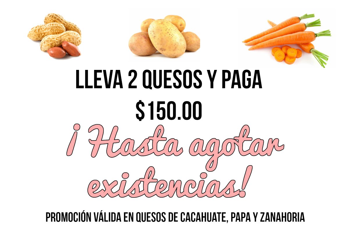 ProductosMoon's tweet photo. Debido a la gran demanda que hemos tenido, la promoción será, ¡Hasta agotar existencias! ¡Gracias por su preferencia! 😀😚🥕🥜🥔 #veganos https://t.co/MhBevnMaqD
