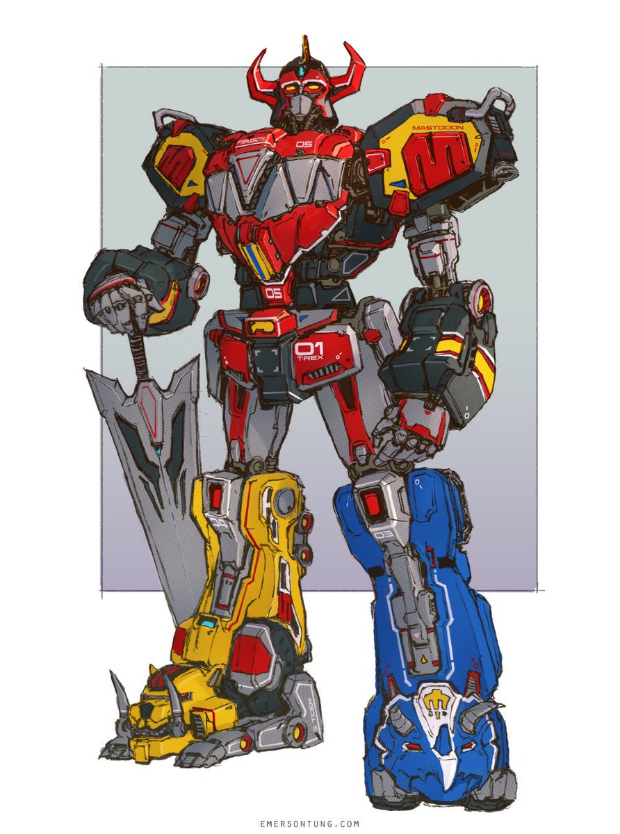 emersontung's tweet photo. Super Robots I've done this year. What's your favorite super robot? #superrobotwars #mecha #robot #giantrobot #megazord #voltron #bigO https://t.co/llLPQHiVNY