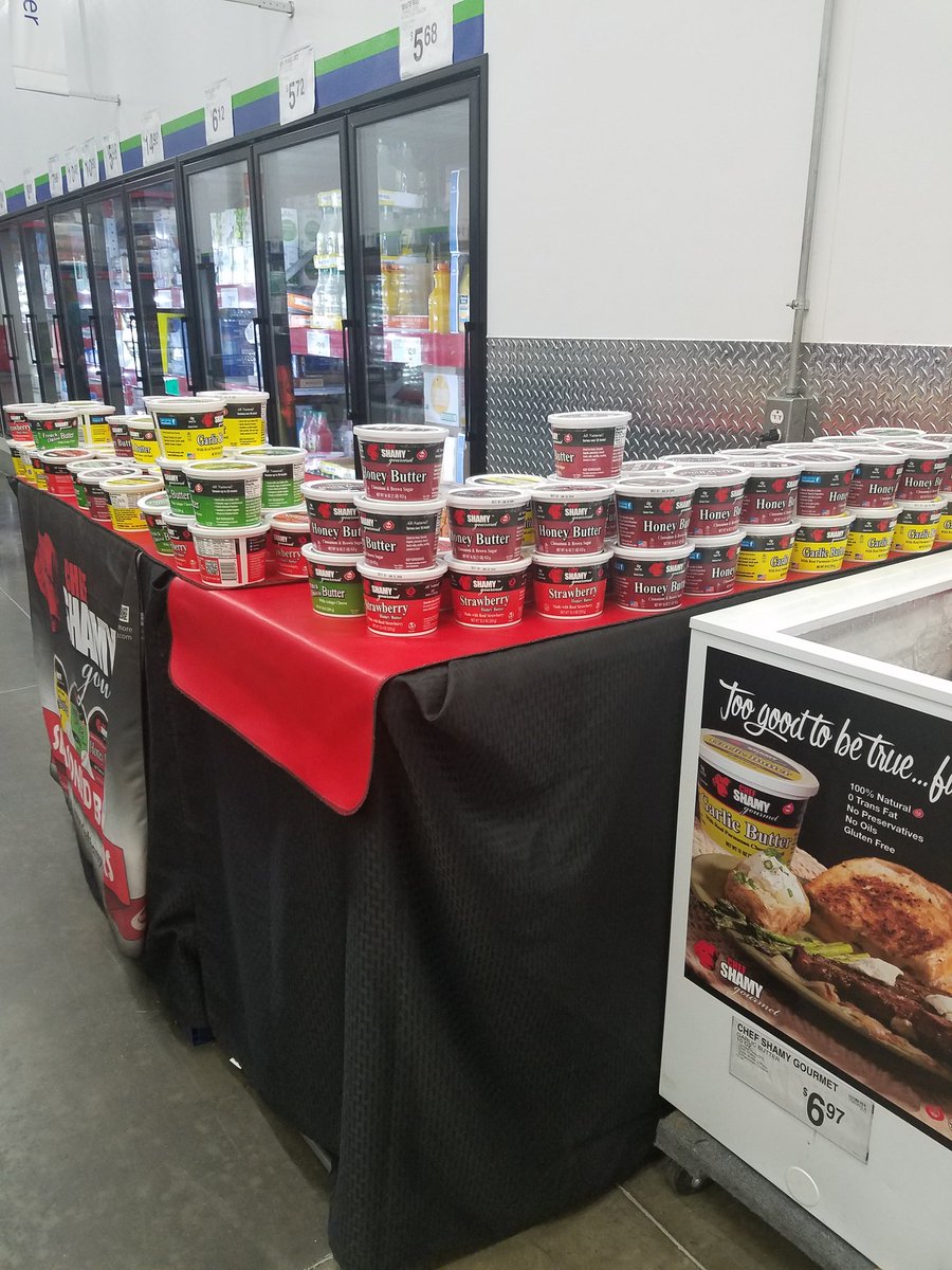 elephantboots's tweet photo. @SamsClub these have been sitting out for awhile since they are room temp. Hope el monte doesn't plan to resell these butters! #wasteful https://t.co/kpNZZKjrVe