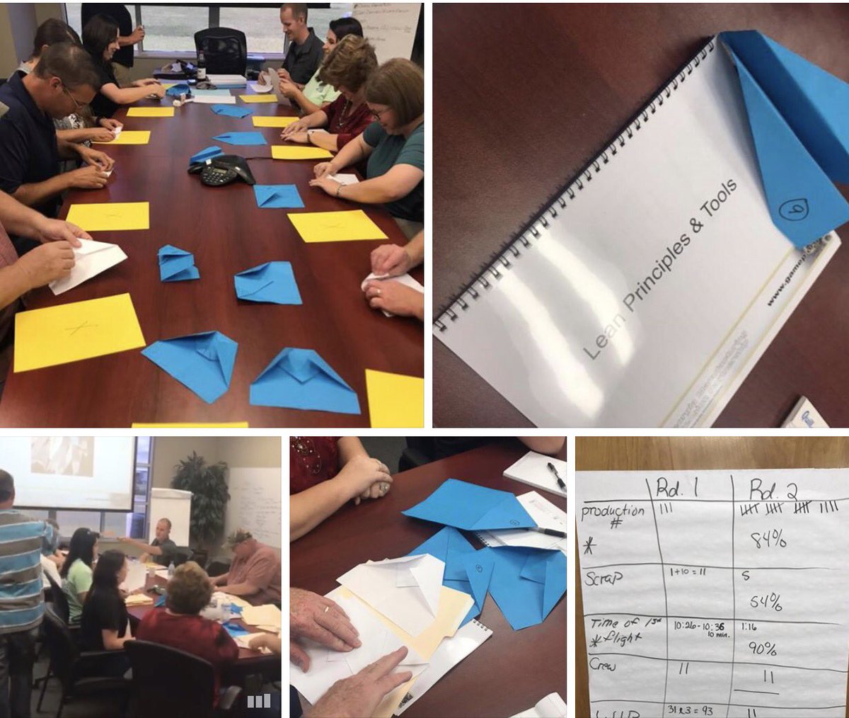 KencoaAerospace's tweet photo. Lean Office!  Our Kaizen team training off to a good start with an 88% improvement made in their simulation training. Confidence is high! https://t.co/mPNMxJJ3qD