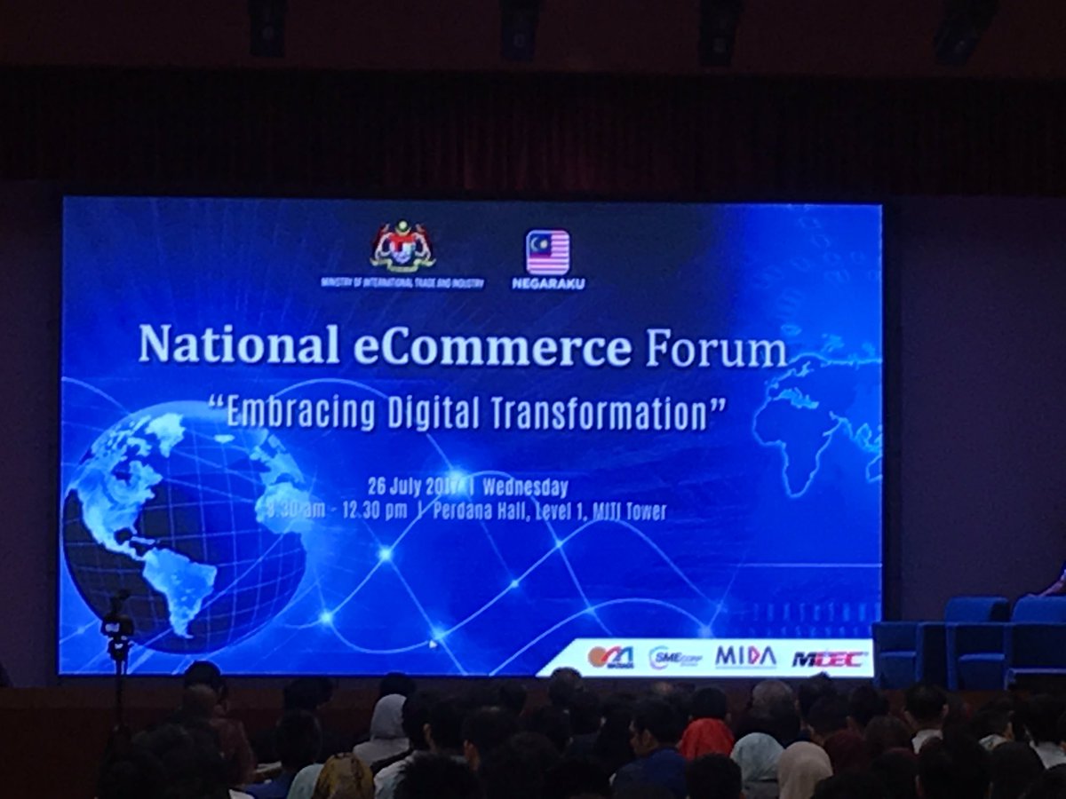 CEDARSMEBank's tweet photo. #happeningnow National e-Commerce Forum. Organized by MITI Malaysia in collaboration with MDEC #gocommerce https://t.co/Y4cIAWZOZc