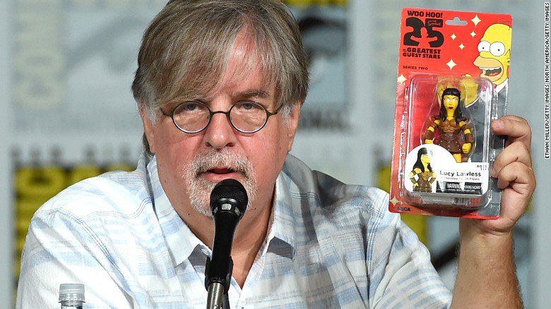 CNN's tweet photo. "The Simpsons" creator Matt Groening is teaming with Netflix on a new animated comedy fantasy series for adults https://t.co/sW1wyg8sMV https://t.co/RwwNoFWh4p