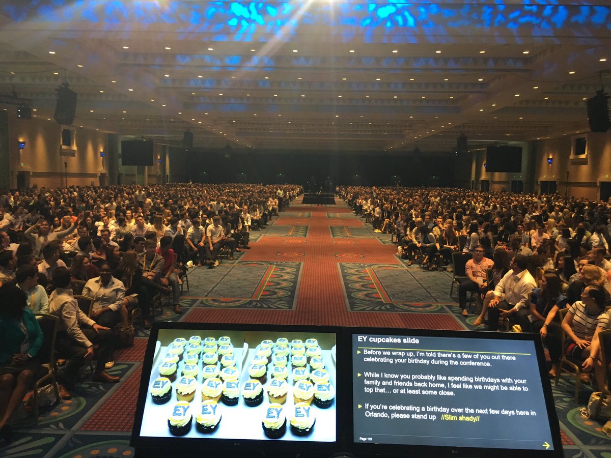 JoeMaturando's tweet photo. Great opening night to our intern conference. It's fun being the emcee & seeing our firm's future in the faces of 3300 interns! #iilc2017 https://t.co/c1gwOiZYuI