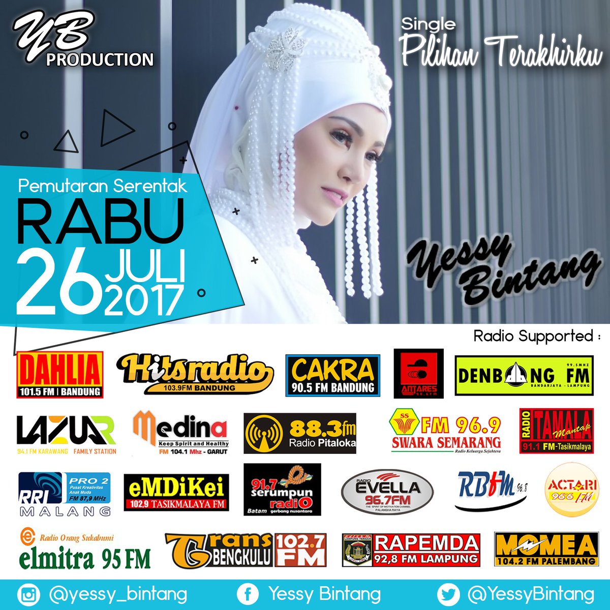 Denbang995FM's tweet photo. #CompilationDAY
Rubrik Info & Musik
#PemutaranSerentak ♬ @YessyBintang
NP #PilihanTerakhirku
Cc @andriokie #YBProduction
MD: @KiaHarvesya https://t.co/KacfzJSotE