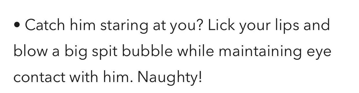 Naughty!