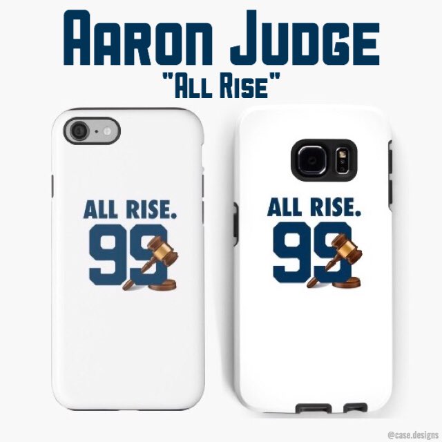 CaseDesigns123's tweet image. NEW! Aaron Judge "All Rise" phone cases and much more, click the link in the bio to get yours #NYY #AllRise #AaronJudge