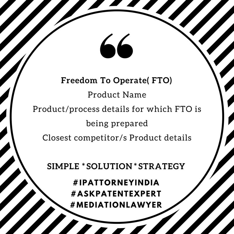 startupIPR's tweet photo. #FTO #patentservice enable the #INVENTOR to do with #research&development & #commercializing #product without #infringing the other's #IPR https://t.co/hnguatnikH