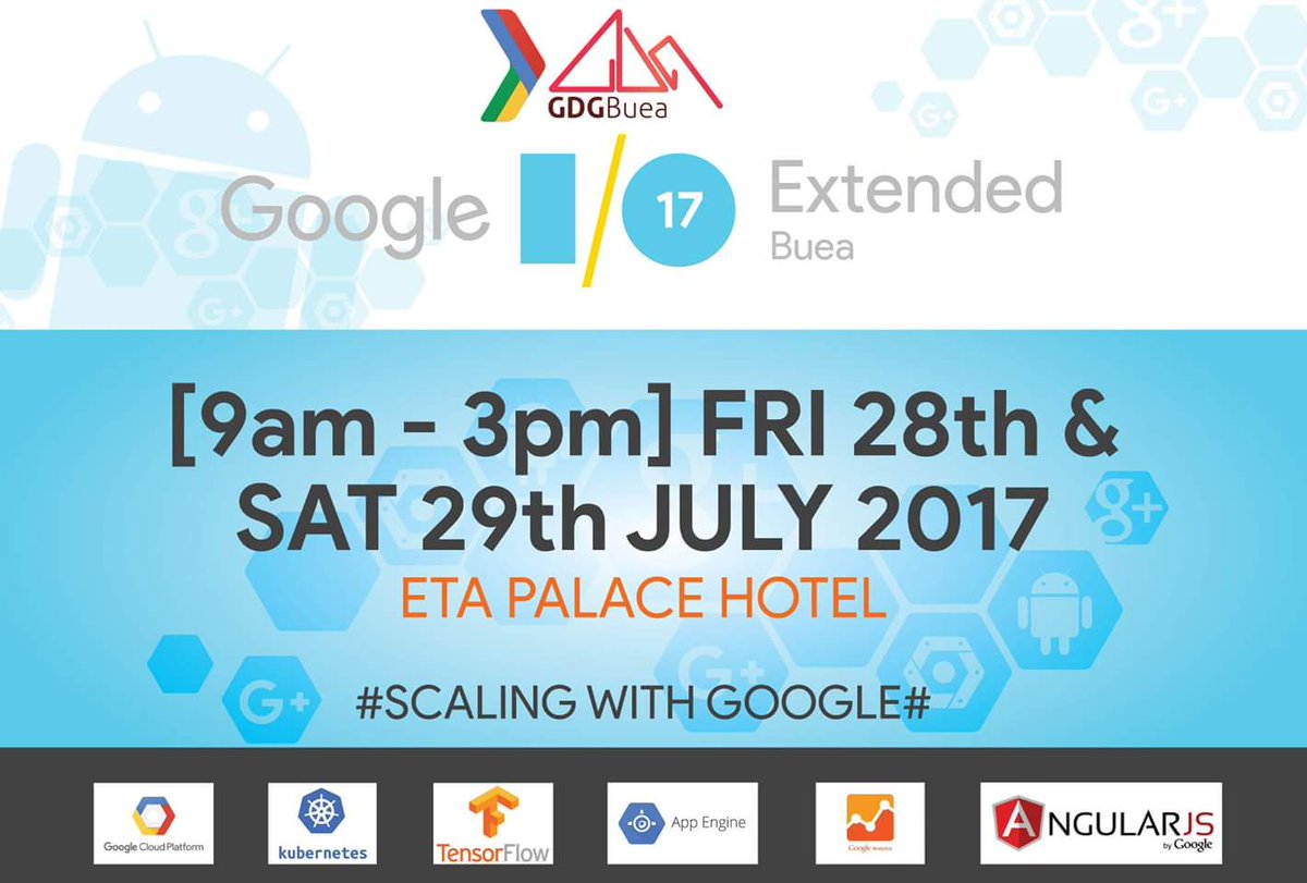 gdgbuea's tweet photo. Our Google I/O Extended Is Finally Here ! Hands-on Learning Of Tensorflow,Kubernetes,Firebase &amp; GCP #ioextended #Google #Buea #Cameroon https://t.co/9iGJ7YROJa