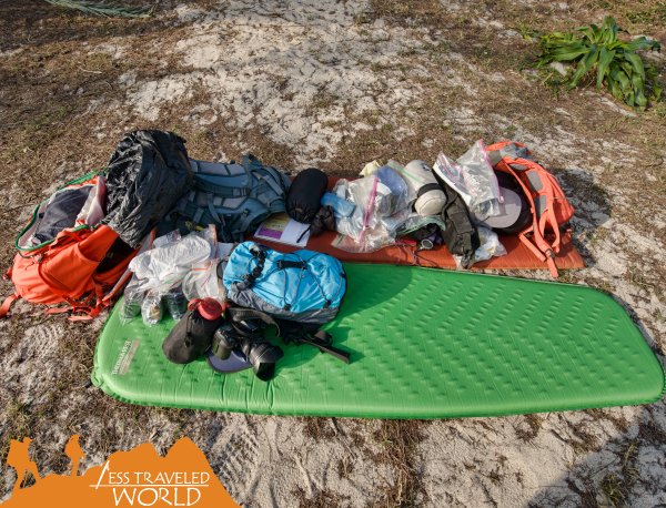 A garbage bag and lots of ziplocks is always included in our #camping gear! #lesstraveledworld #traveller #travels #outdoor #adventures