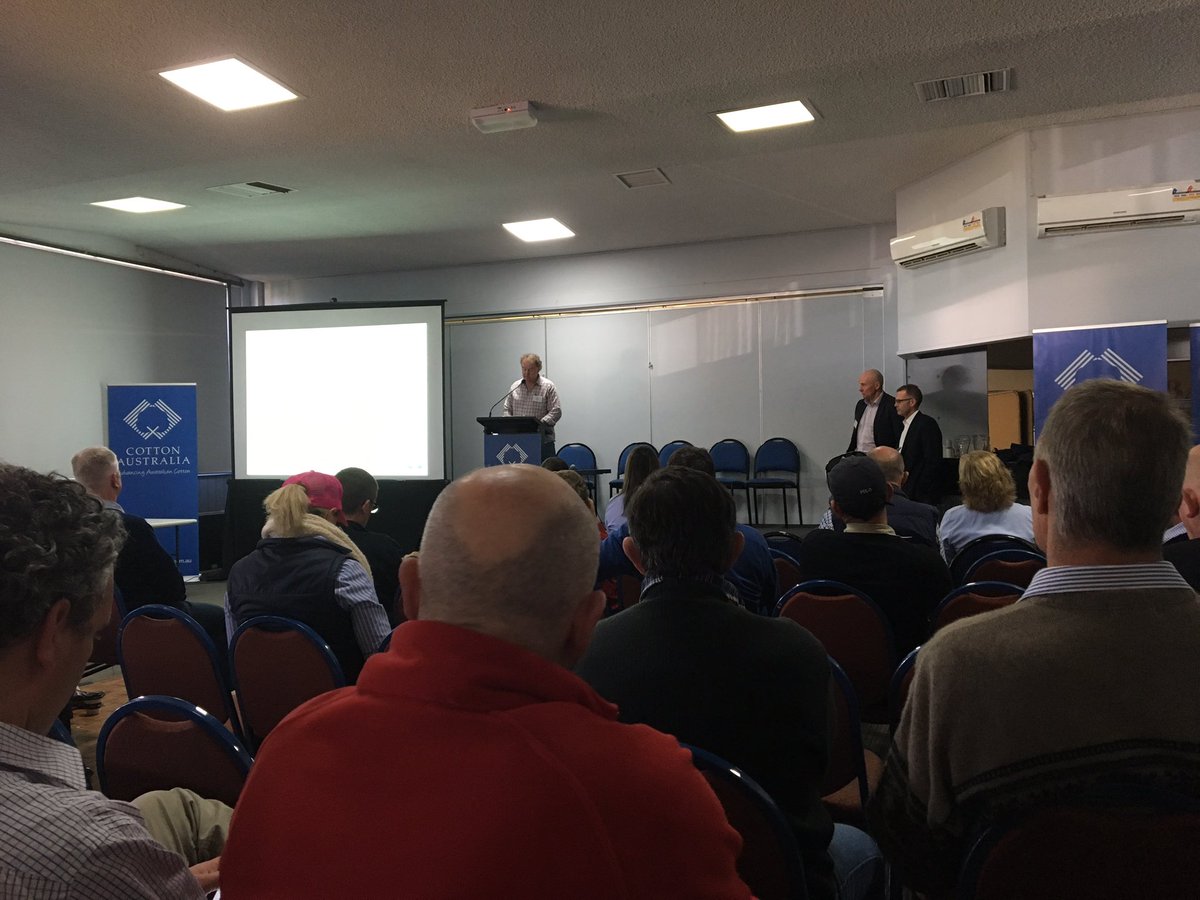 plminahan's tweet photo. Peter Tuohey (Daisy Lodge) chairs Cotton Collective session 'Moving south; train is coming get on board!' Our Agronomists are @EldersLimited https://t.co/Io5b165676