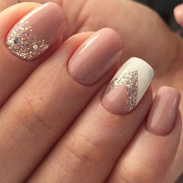TiffanyBurge3's tweet photo. Yes or no? 
#nailart #acrylic #acrylicnails #fancynails #yes #no #glitter #chevron https://t.co/nvtxiawCN6