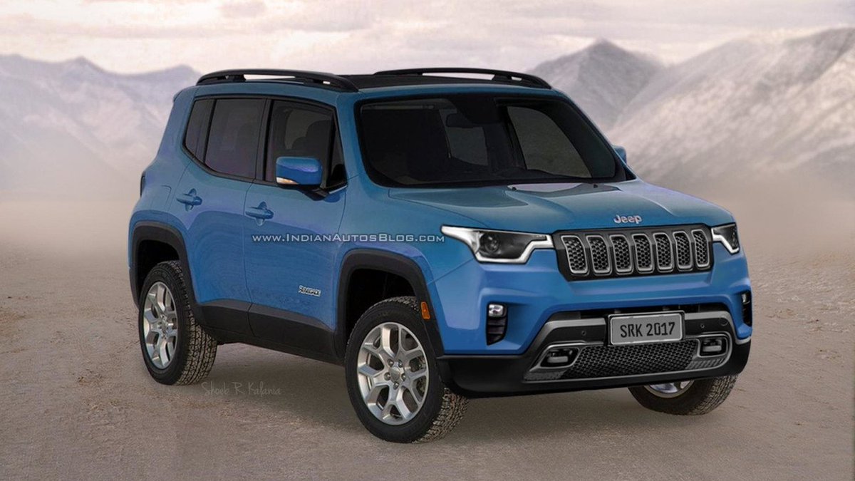 Jeep is prepping its small Renegade for a facelift, and this rendering gives us an idea as to how it might look! 
motor1.com/news/174799/20…