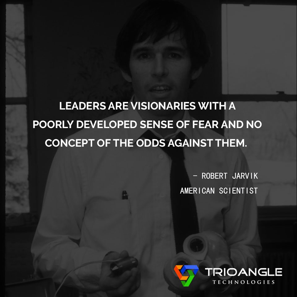 Trioangle's tweet photo. #RobertJarvik #Scientist #trioangle #quotesoftheday #quotes #inspirationalquotes #life #lifequotes #quotestoliveby #motivation #morningquote https://t.co/gMKY08EA2P
