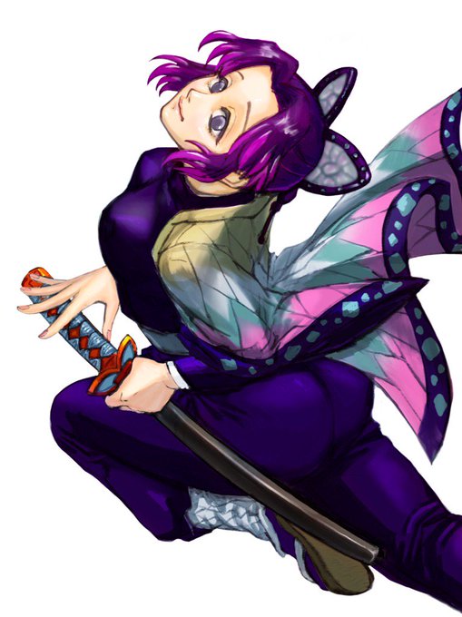 井上 友稀  Yuuki InoueさんがTwitterに投稿した胡蝶しのぶ(鬼滅の刃)のイラスト。