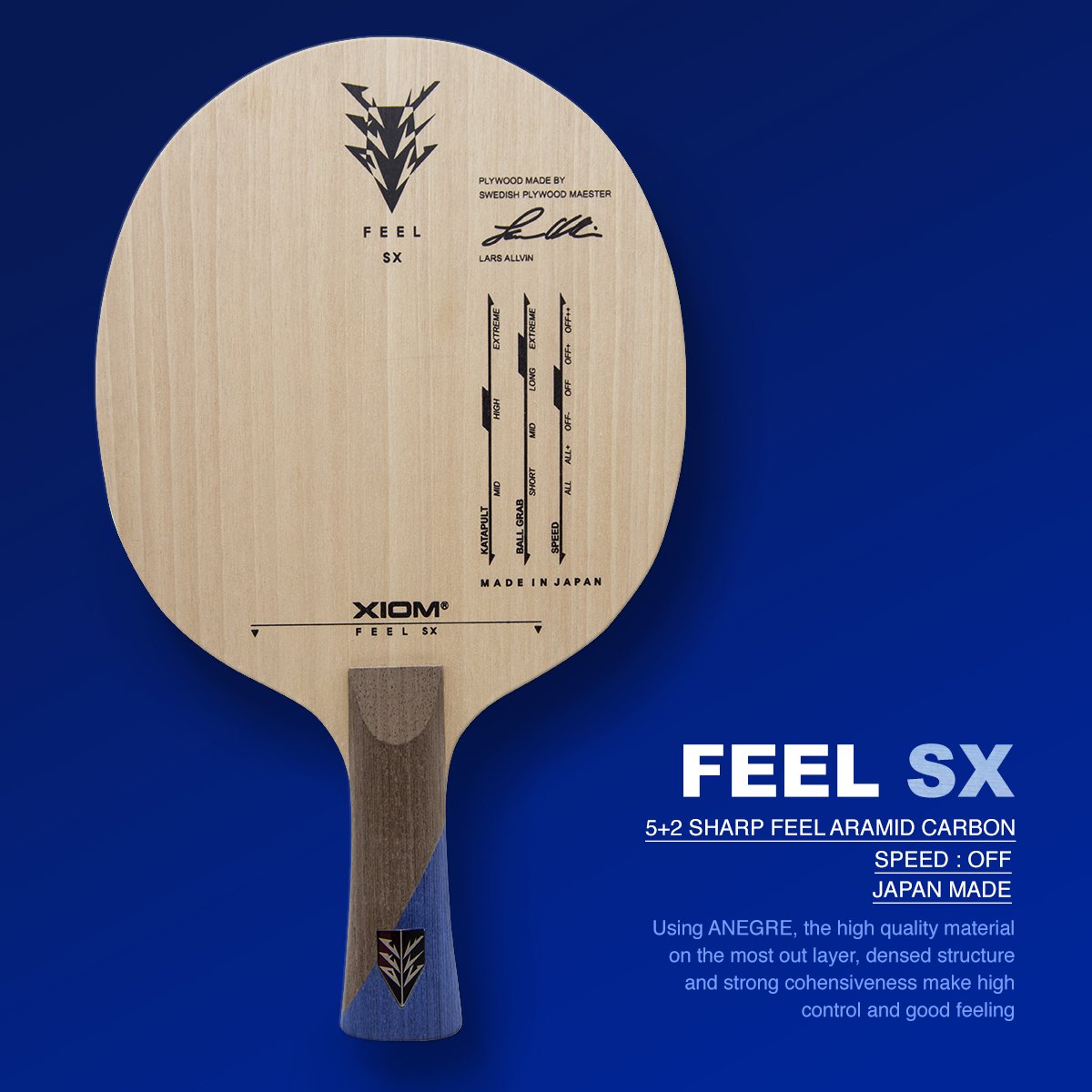 xiomtabletennis's tweet photo. 2017 XIOM's highest expected product FEEL SERIES BLADE is soon to release.
#XIOM #FEEL #FEELSERIES #FEELBLADE #XIOMBLADE #ZEPHYLIUM #ARAMID https://t.co/jEGBgRquzv