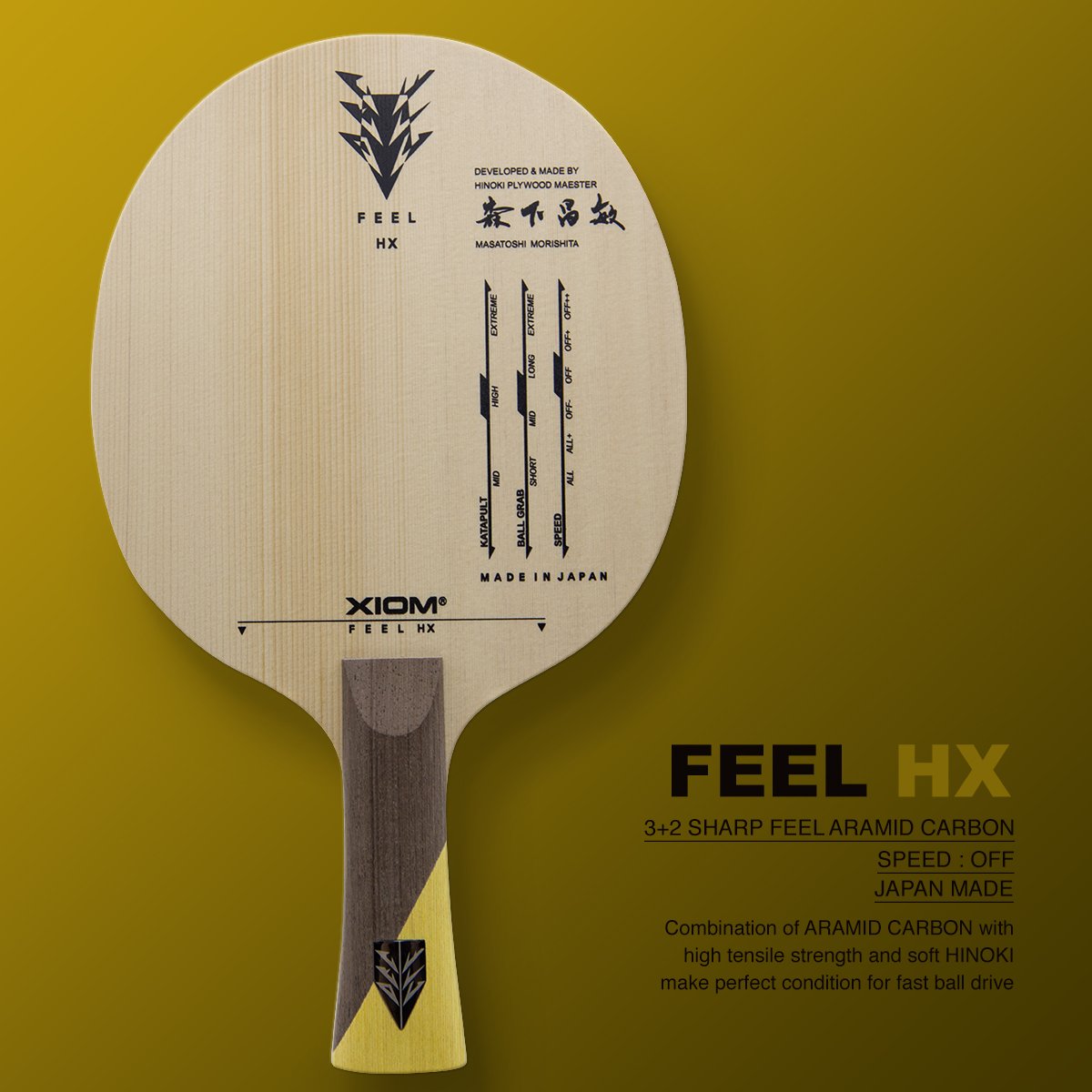 xiomtabletennis's tweet photo. 2017 XIOM's highest expected product FEEL SERIES BLADE is soon to release.
#XIOM #FEEL #FEELSERIES #FEELBLADE #XIOMBLADE #ZEPHYLIUM #ARAMID https://t.co/QO0yw05p3M