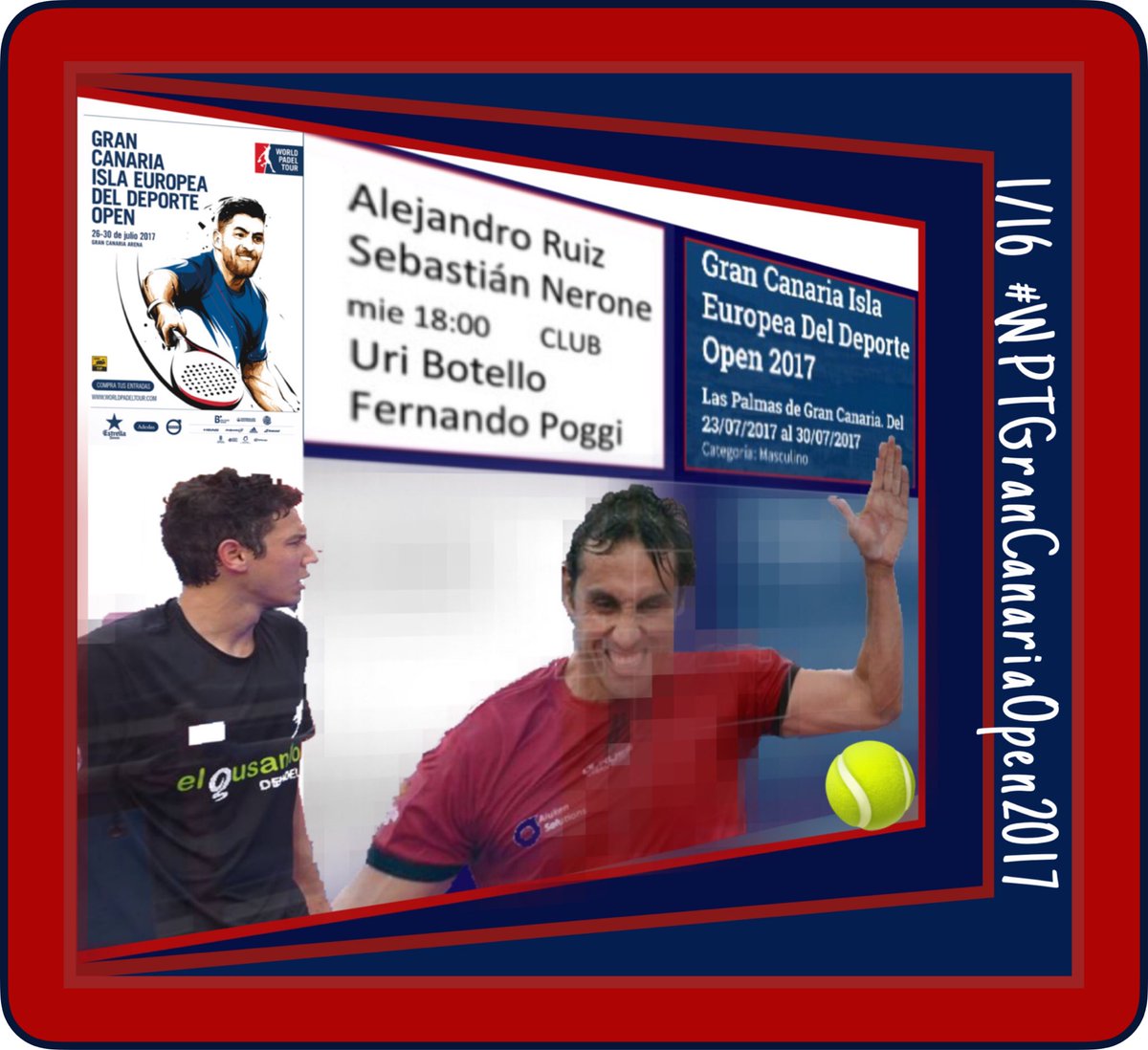 FerPoggiFans's tweet photo. Hoy a las 19:00 horas, 18:00 en Canarias!!!  En el Club de Padel, @ferpoggi y @uribotello juegan 1/16 del #WPTGranCanariaOpen Mucha Suerte 🍀 https://t.co/OLIJ06zioG