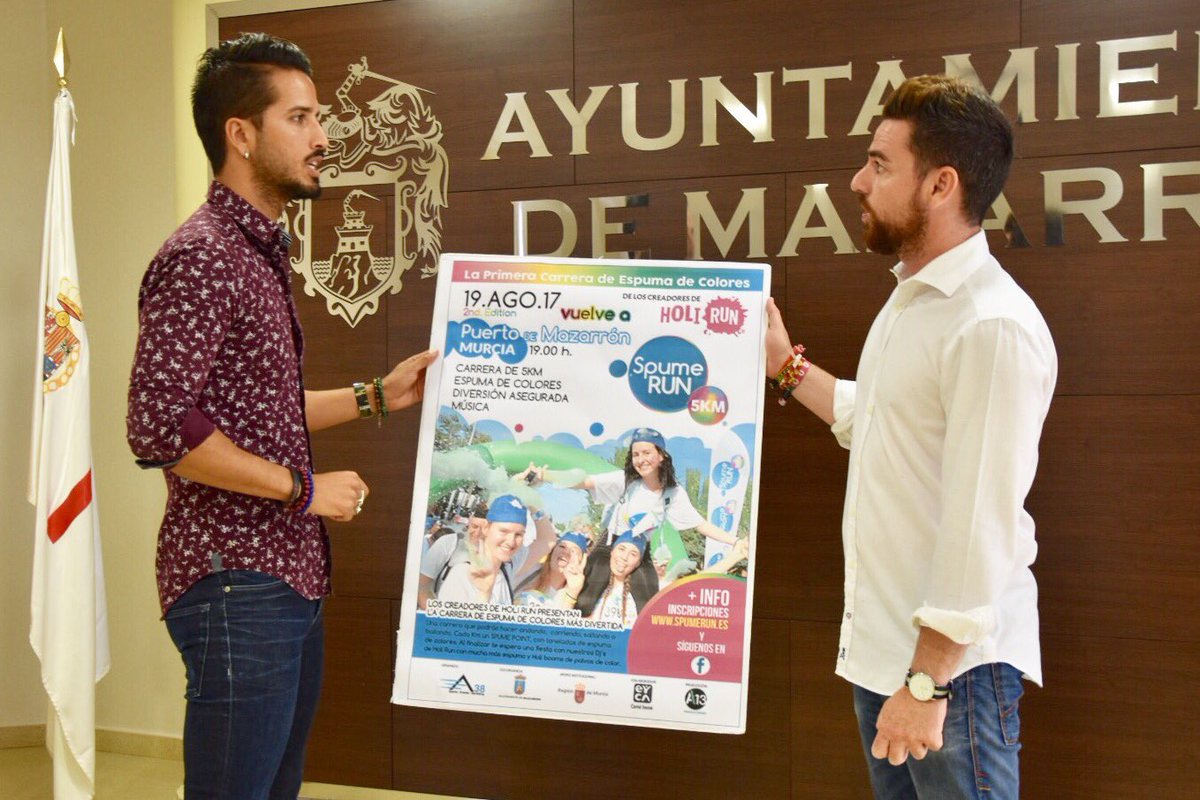 LaVozdeMazarron's tweet photo. Presentación de la #SPUMERUN del próximo sábado, 19 de agosto, en Puerto de Mazarrón. https://t.co/89YLDQnbFP