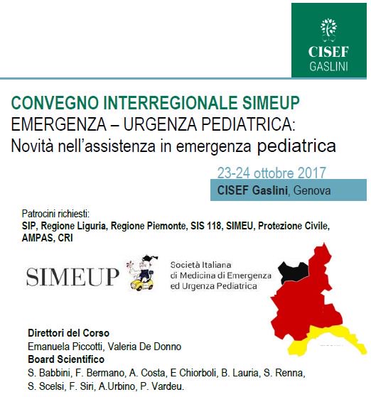 OspedaleGaslini's tweet photo. Come si gestisce una maximergenza pediatrica? Aperte le iscrizioni al Convegno #SIMEUP #Cisef #Gaslini 23-24/10/17 https://t.co/yz45blKPP1 https://t.co/Mdt2iOk5u7