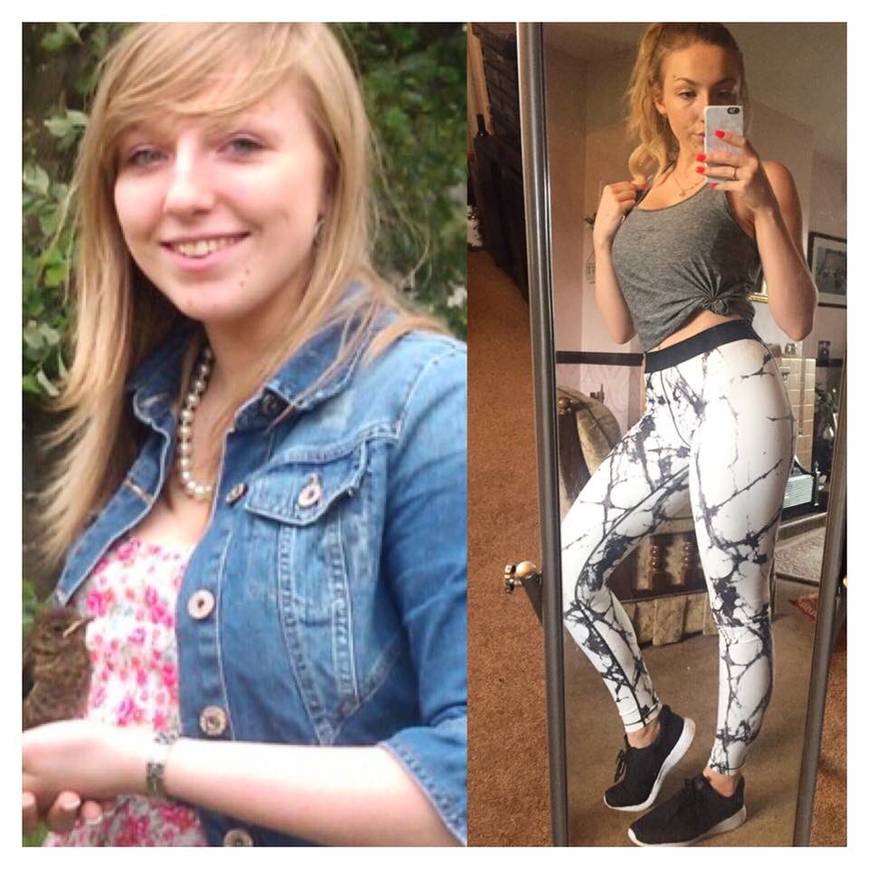 #BeforeandAfter pic! Fitness is so important to me. When you think positive you can accomplish anything 🙌🏽 @ThisCumbGirlCan #getactive