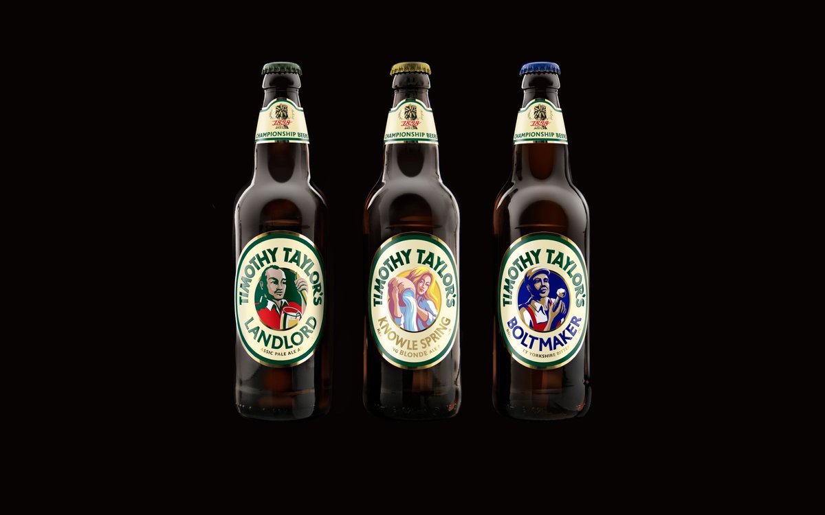 SpringettsBDC's tweet photo. Here is a little peek at our new redesign for @TimothyTaylors beer. Keep posted as there will be more to follow #BeersWithCharacter https://t.co/EqSKUKI4vG