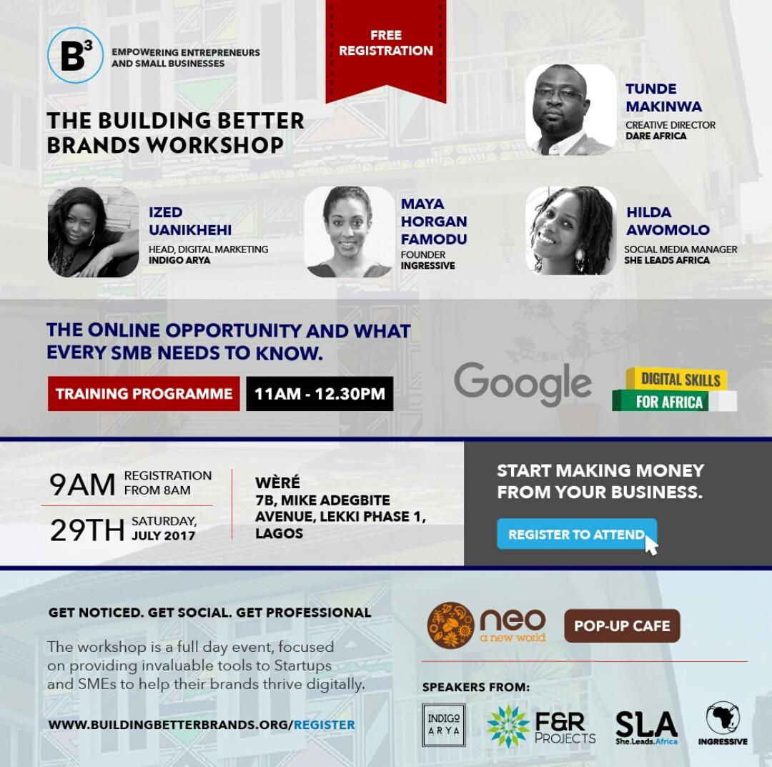 ItohanBarlow's tweet photo. Learn how to Build a Brand from that idea of yours, be at wèré -7B, Mike Adegbite avenue, Lekki phase1,Lagos. 
#BuildingBetterBrands https://t.co/bdJ5hCXGgx